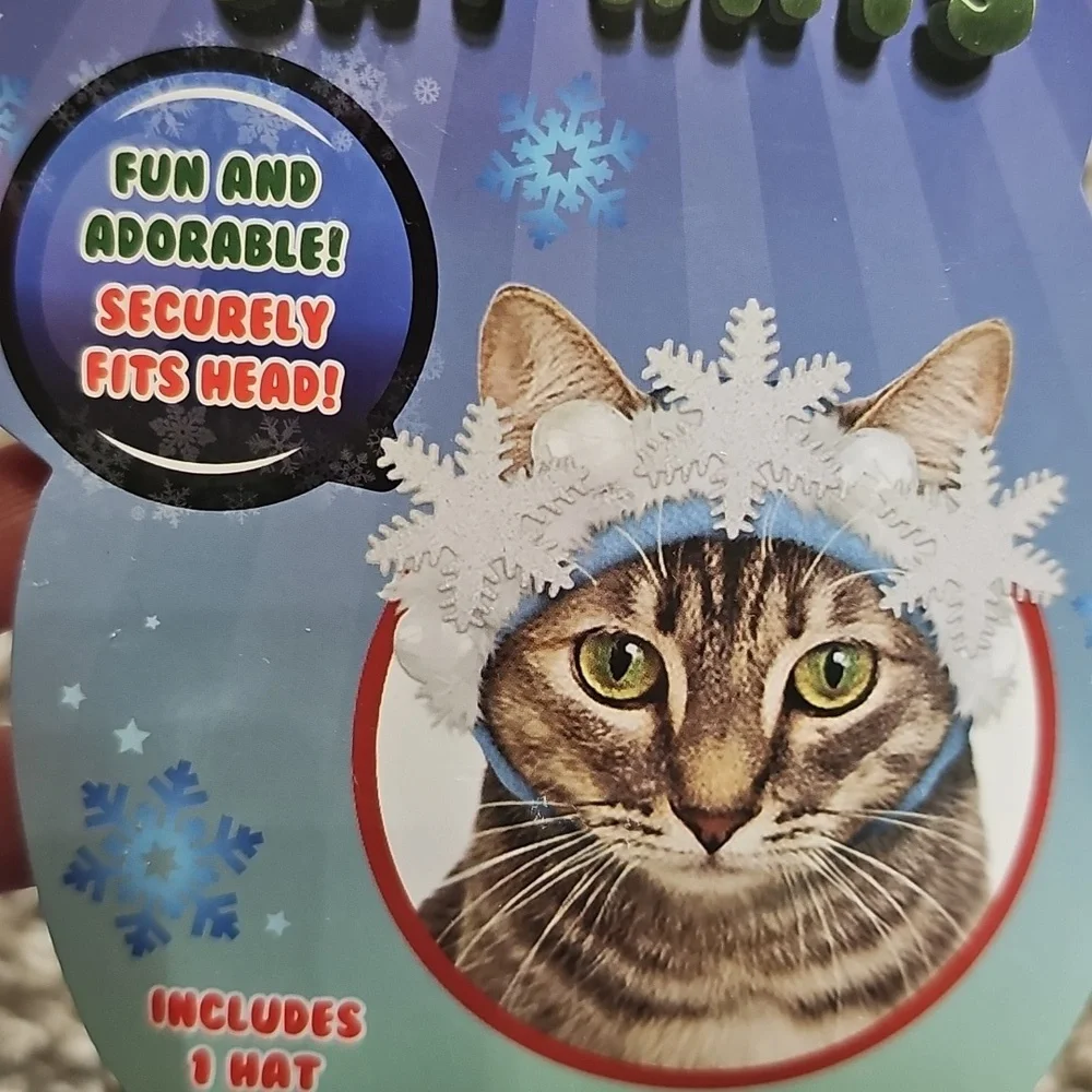 NWT Holiday Cat Hats - Winter Snowflake Hat $7ea Or 2 For $12